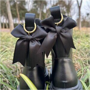 2pk Festive Clip-on Bows for Boots, Shoes, Bags, Anything!